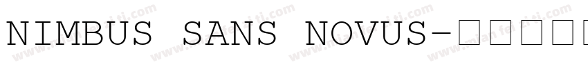 NIMBUS SANS NOVUS字体转换